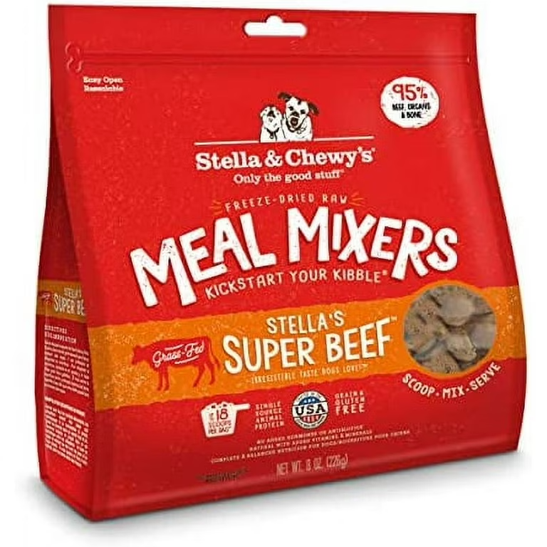 Stella & Chewy's Stella's Super Beef Meal Mixers Grain-Free Freeze-Dried Dog Food