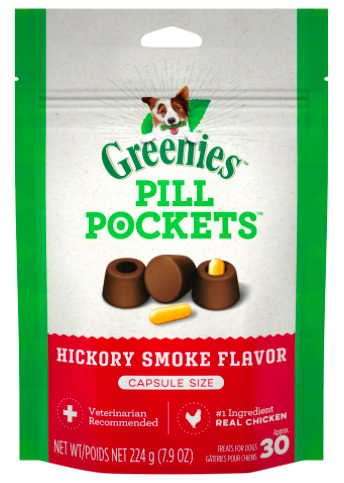 Greenies Pill Pocket Hickory Smoke Flavor