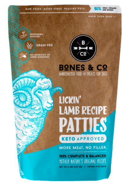 Bones & Co. Lickin' Lamb Keto Raw Recipe