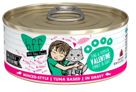Weruva BFF Tuna & Pumpkin Valentine Dinner in Gravy Canned Cat Food 5.5oz