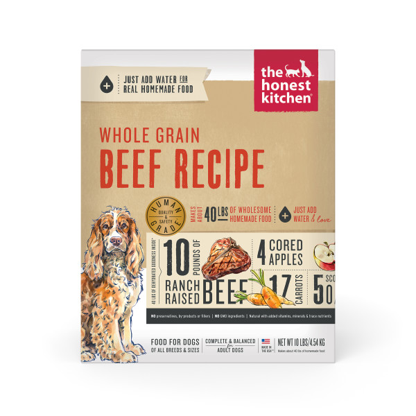 The Honest Kitchen Beef and Whole Grain Dehydrated Recipe