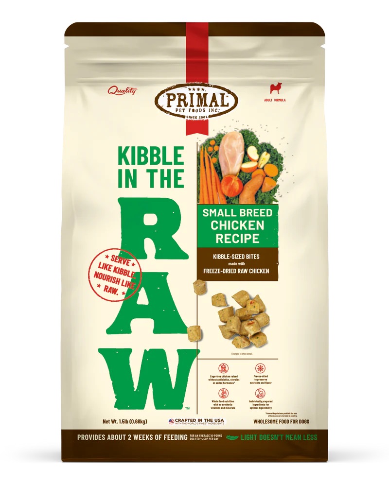 Primal Kibble In The Raw Small Breed Recipe