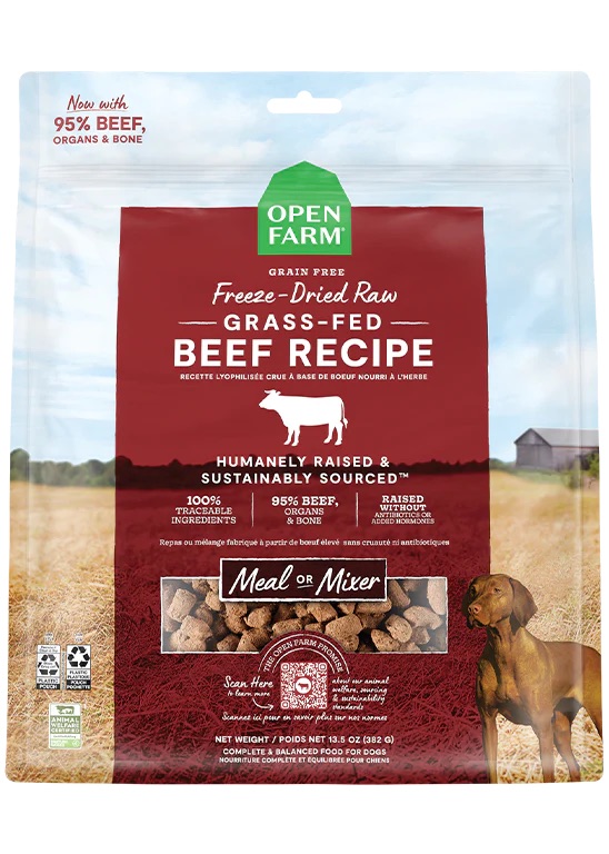 Open Farm Grass-Fed Beef Freeze Dried Raw Morsels