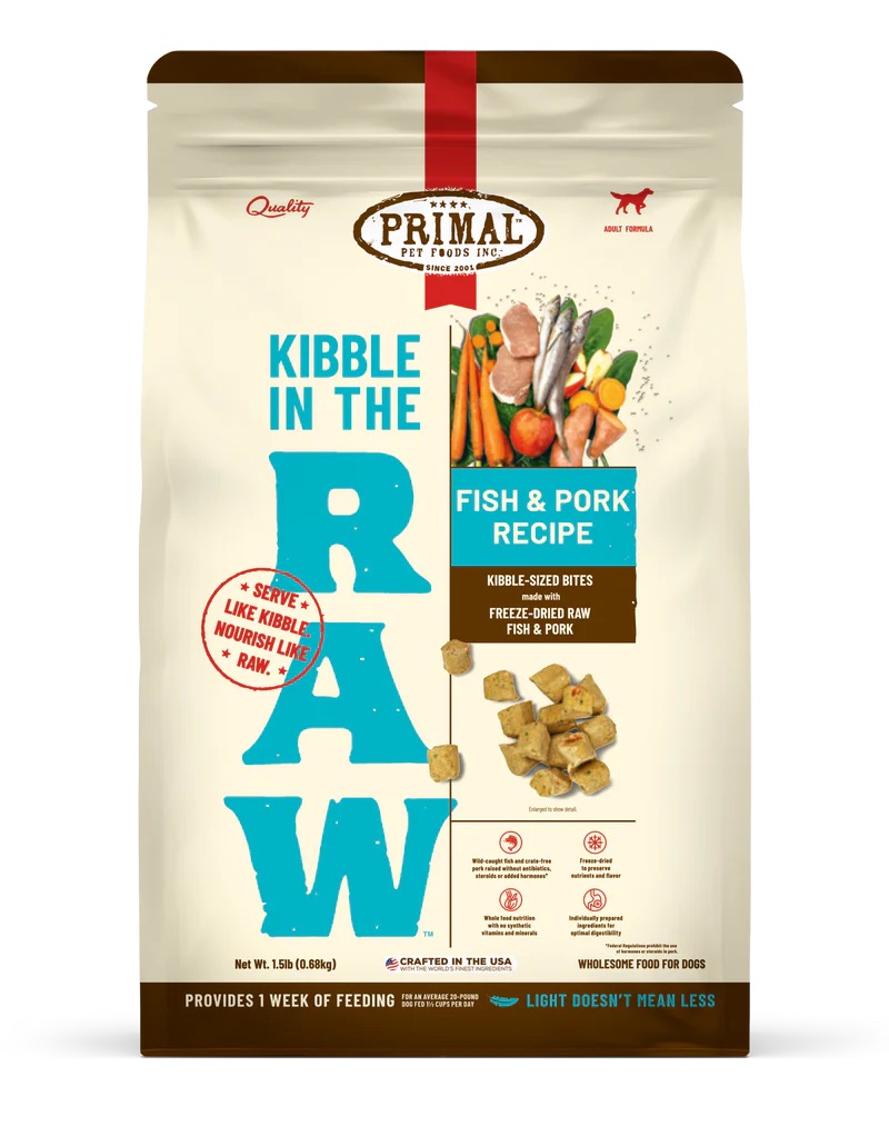 Primal Kibble In The Raw Fish and Pork Recipe