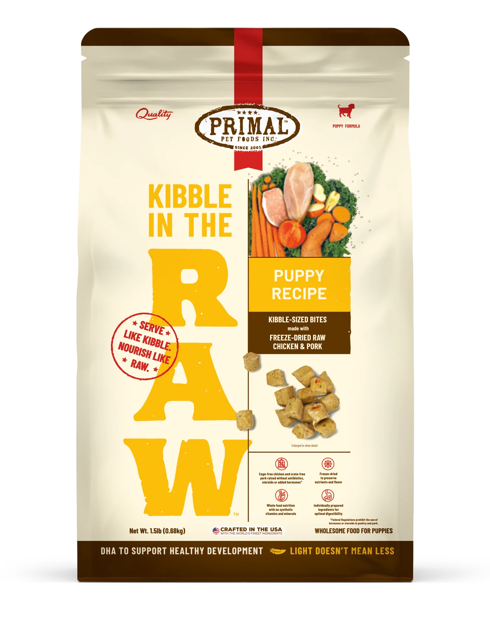 Primal Kibble In The Raw Puppy Recipe