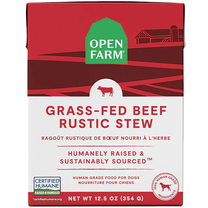 Open Farm Grass-Fed Beef Rustic Stew Tetra Pack 12.5oz
