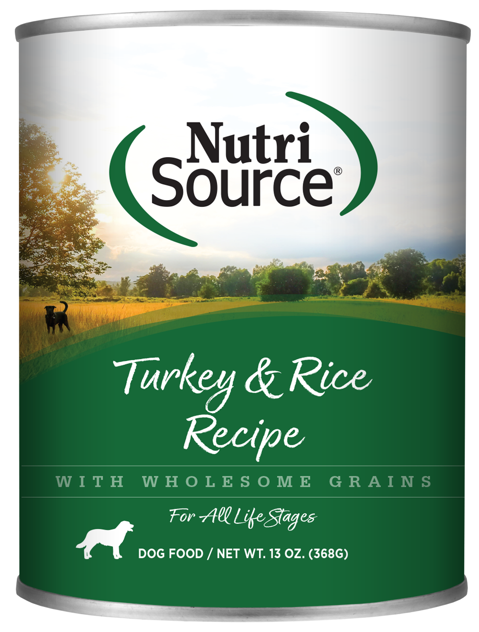 NutriSource Turkey & Rice Formula Canned Dog Food 13oz