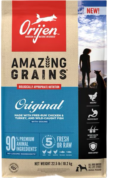 Orijen Amazing Grains Original Dry Dog Food