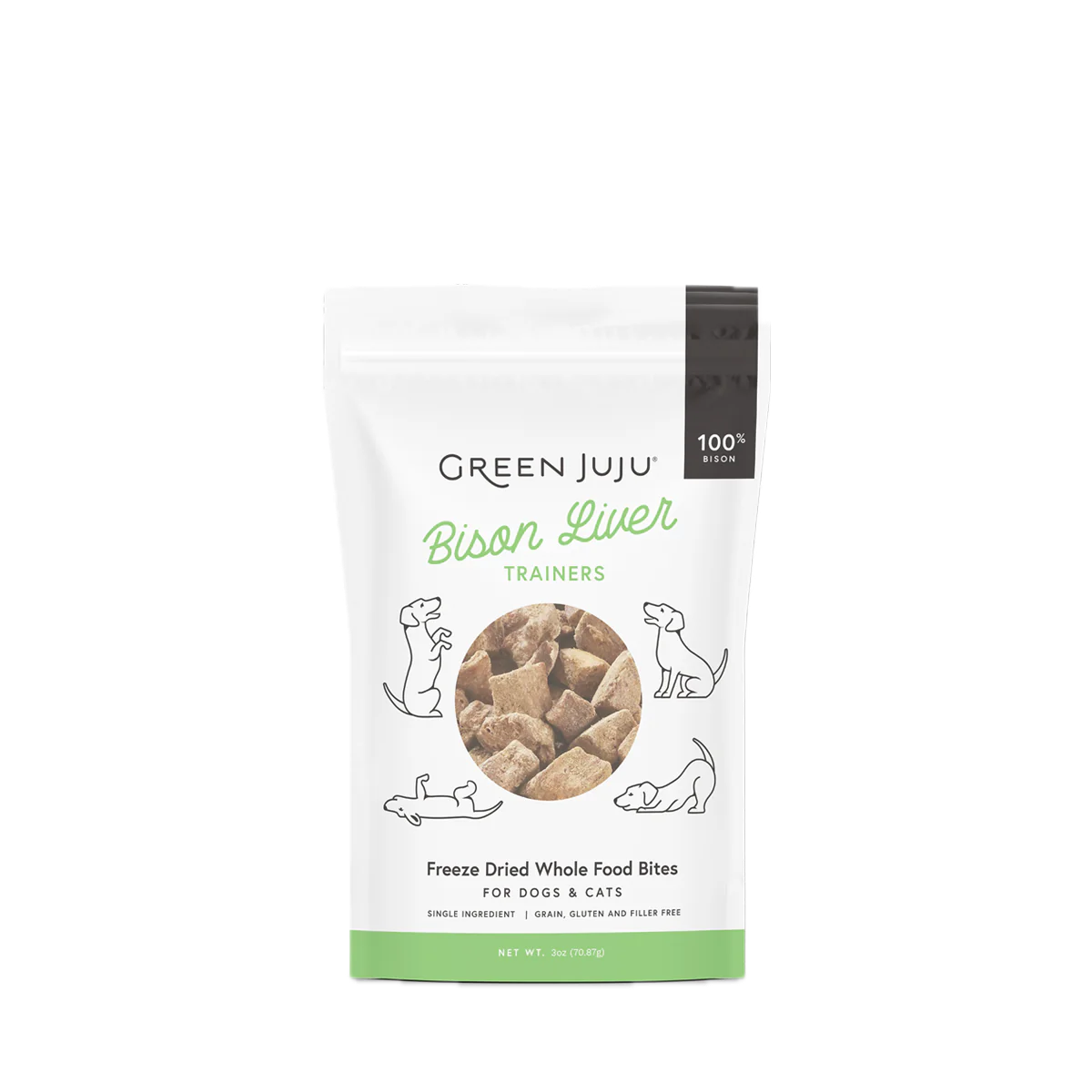 Green Juju Bison Liver Trainer Treats