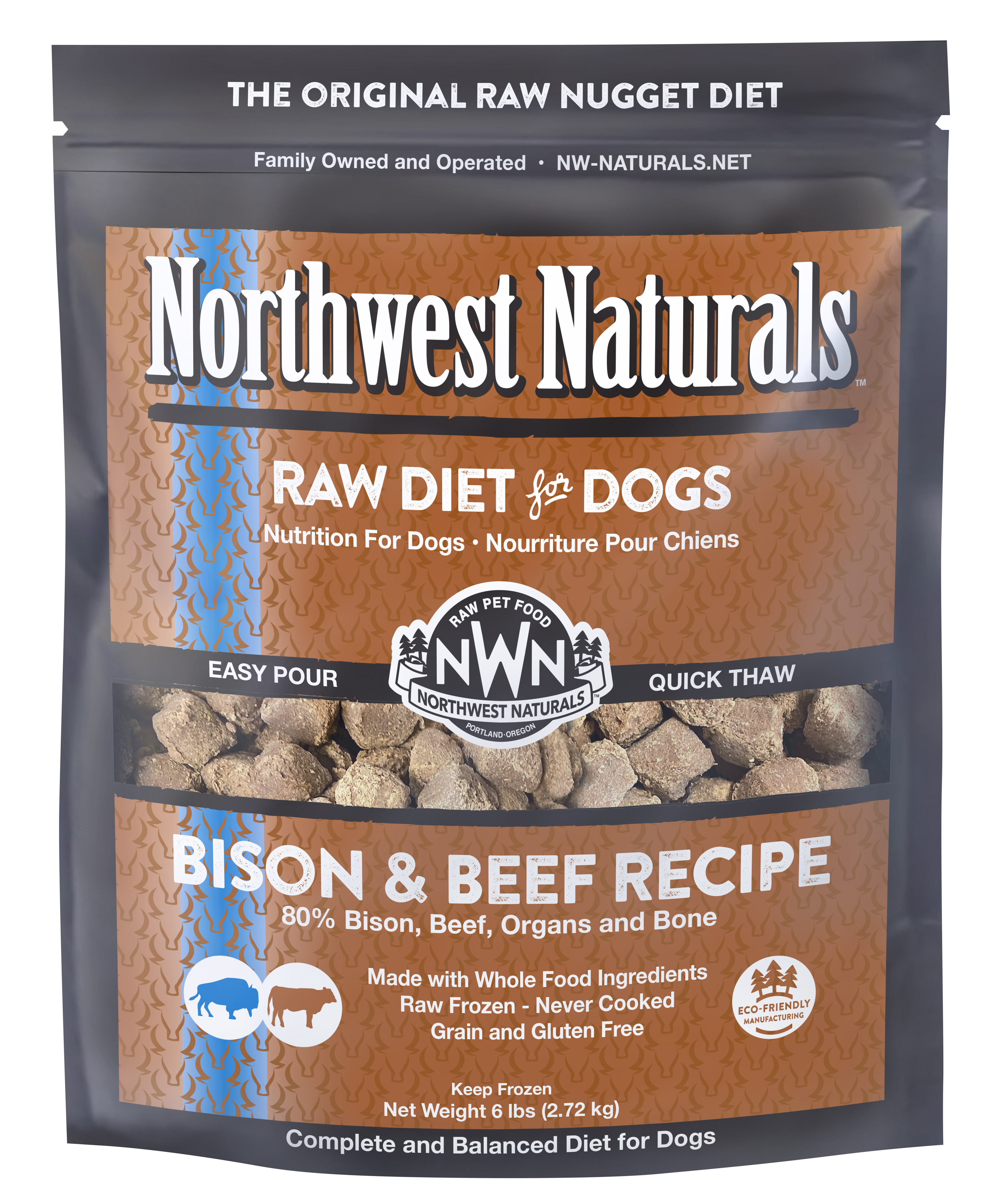 Northwest Natural Bison & Beef Raw Nuggets