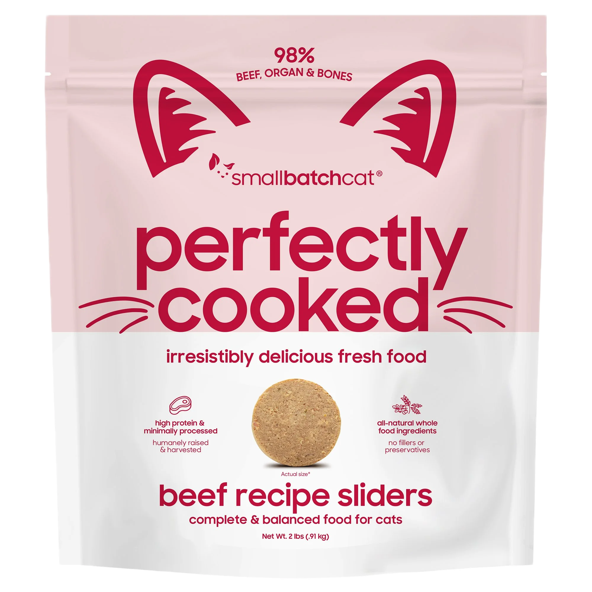 Smallbatch Cat Perfectly Cooked Beef Sliders