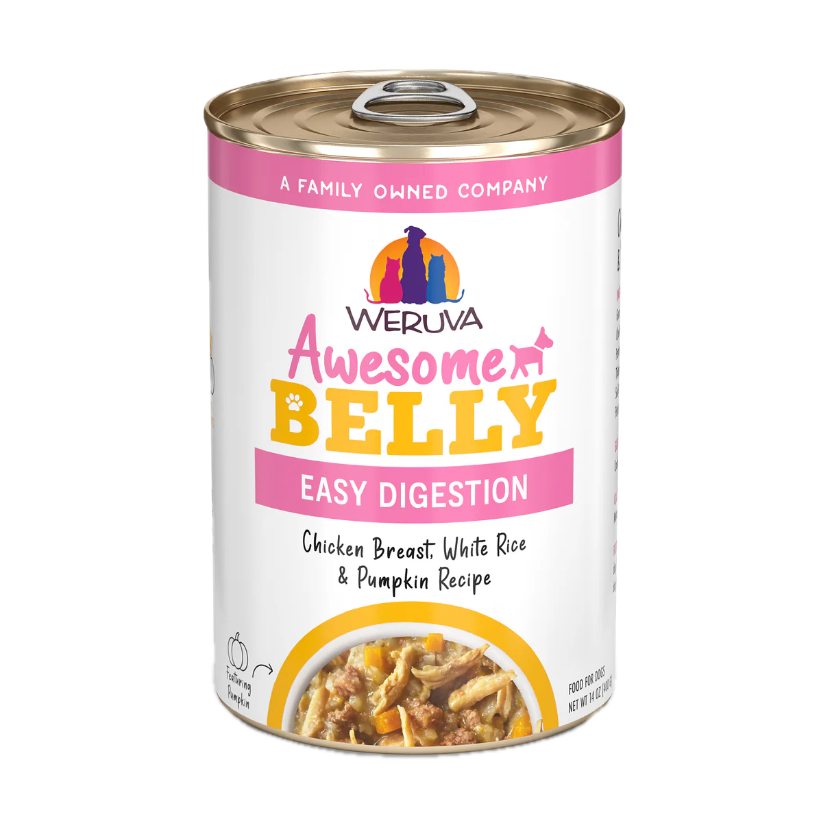 Weruva Awesome Belly Chicken Breast, White Rice & Pumpkin Recipe